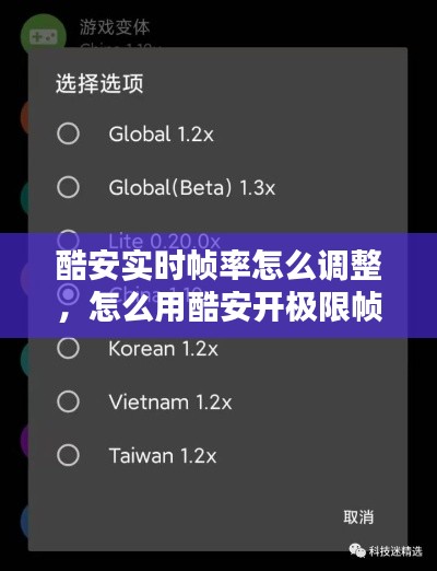 酷安實(shí)時(shí)幀率怎么調(diào)整，怎么用酷安開極限幀率 